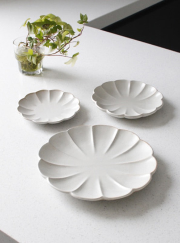 아이카 시로끼 원형 접시- 14cm,16cm,22cm