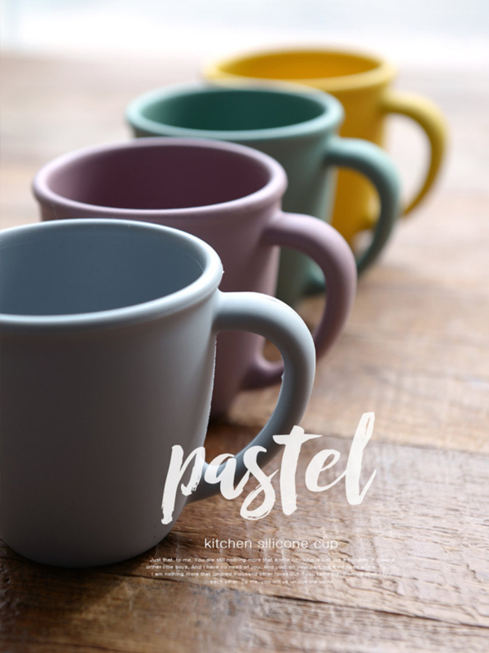 파스텔 실리콘 컵(4color)