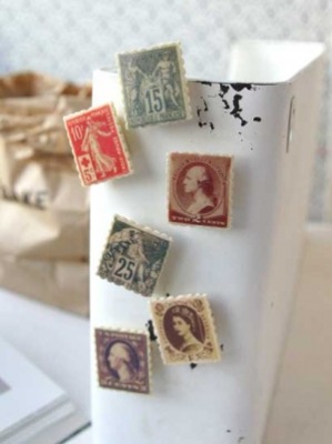 클래식 우표 마그넷 6종